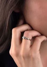 Gold over Sterling Silver Blue Topaz 3 Stone Ring