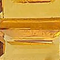 Gold over Sterling Silver Citrine Rectangle Ring