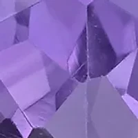 Sterling Silver Amethyst and Cubic Zirconia 3 Oval Ring