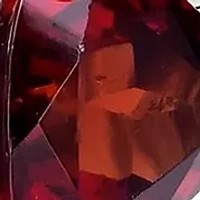 Sterling Silver Garnet and White Topaz 3 Stone Ring
