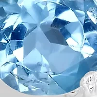Sterling Silver Blue Topaz Wave Ring