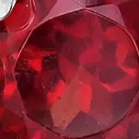 Sterling Silver Garnet Wave Ring