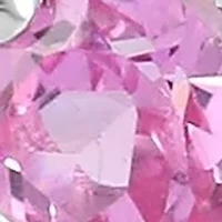 Sterling Silver Pink Sapphire 5 Stone Wave Ring