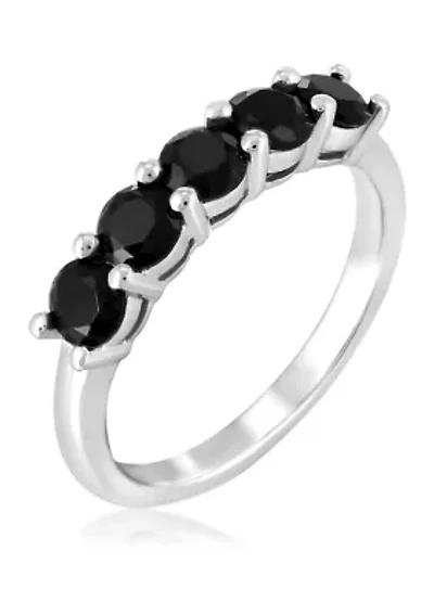 Sterling Silver 5 Stone Ring