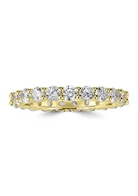 Sterling Silver Cubic Zirconia Eternity Band Ring