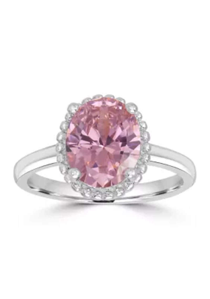 Sterling Silver Princess Cut Ring