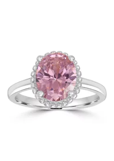 Sterling Silver Princess Cut Ring