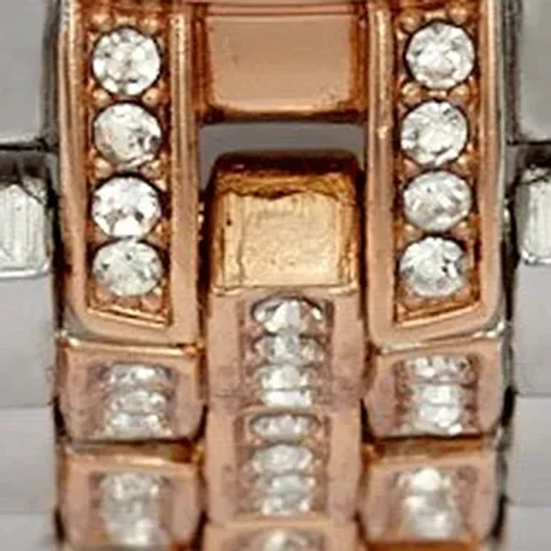 Silver and Rose Gold Tone Watch