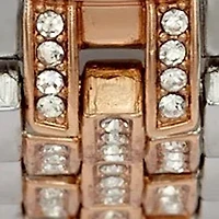 Silver and Rose Gold Tone Watch