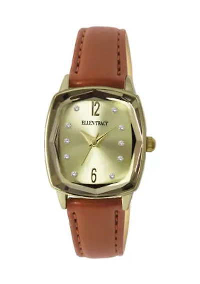 Gold Tone Mini Cushion Watch