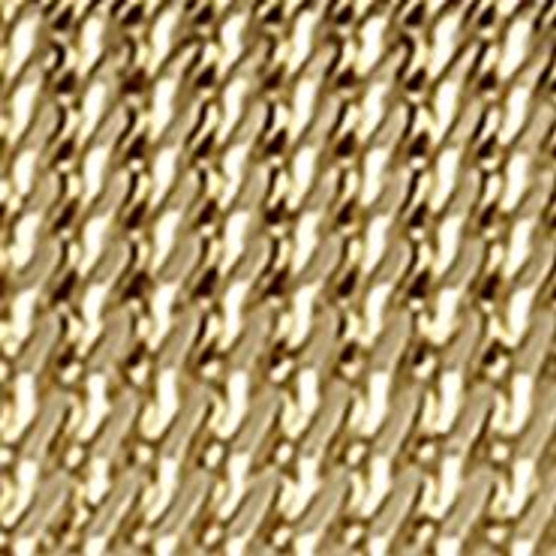 Gold Tone Faceted Bezel Mini Mesh Watch