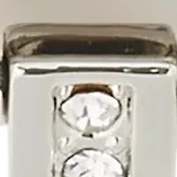 Silver Tone 20 Millimeter Faceted Bezel Watch