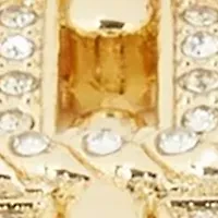 Gold Tone 20 Millimeter Crystal Bracelet Watch