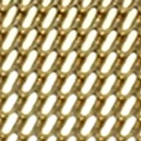 Gold Tone Black Faceted Bezel Mini Mesh Watch