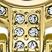 Oval Crystal Filigree Bracelet Watch