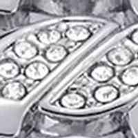 Women's Pavé Rose Dial Analog Watch 