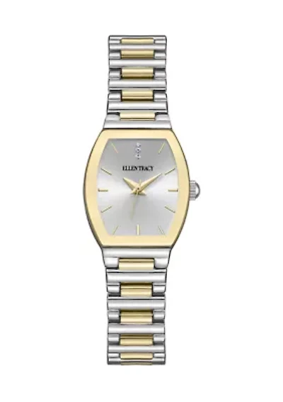 Square Tri Tone Watch