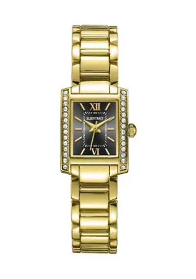 Women's Pavé Lined Analog Watch 