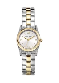 Pavé Two-Tone Analog Watch