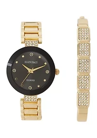 Genuine Diamond Dial Watch with Crystal Band