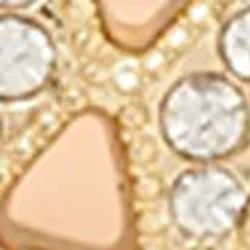 Watch, Round Pendant Necklace and Stud Earrings Set