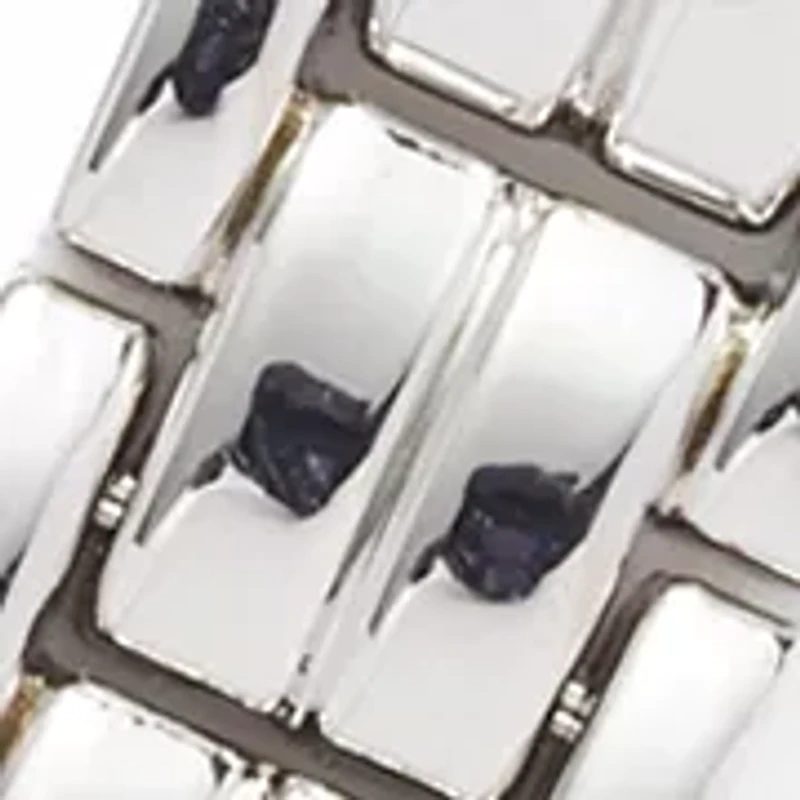 Women's Crystal Watch with Button Earring and Pendant Necklace Set