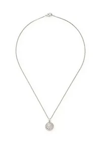 Women's Crystal Watch with Button Earring and Pendant Necklace Set