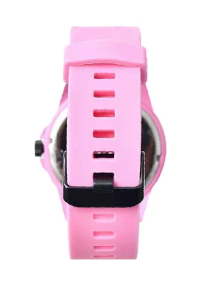Unisex Hillendale Light Pink Silicone Band Watch - 44 Millimeter