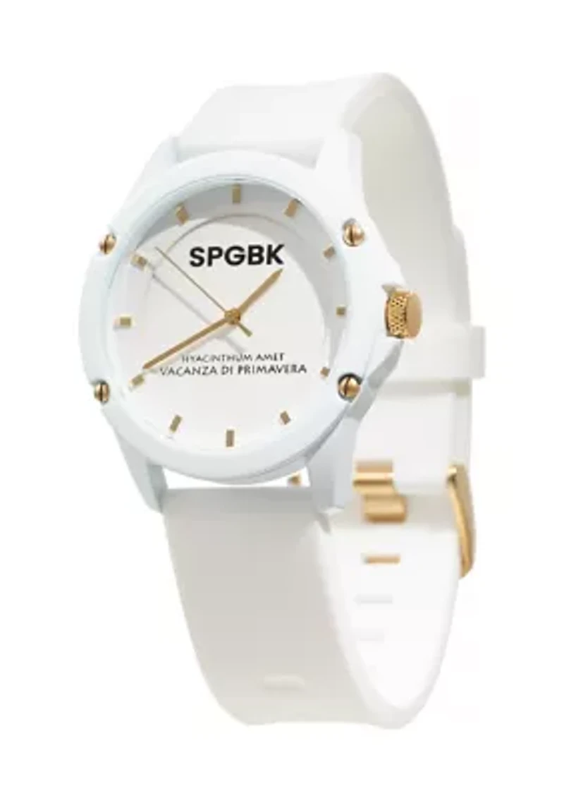 Unisex Edgewood White and Gold Watch
