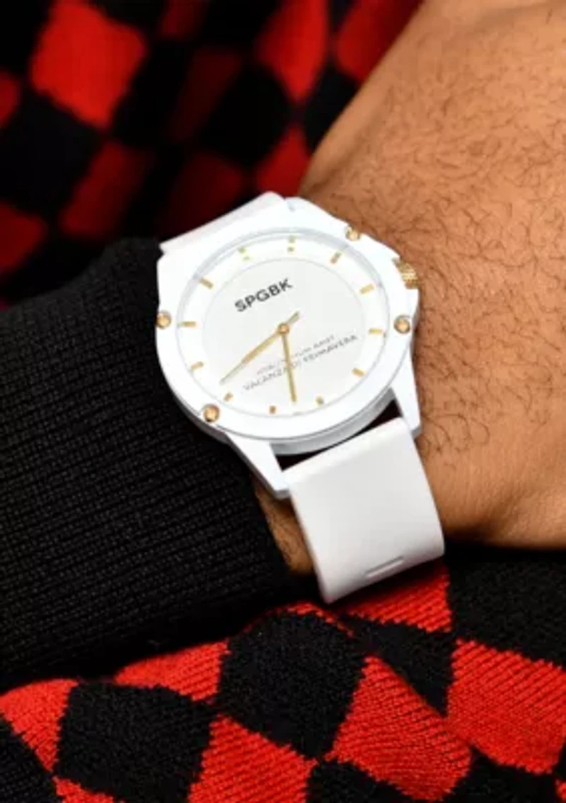 Unisex Edgewood White and Gold Watch