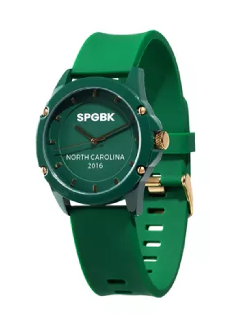 Unisex Trojan Green and Gold Silicone Watch