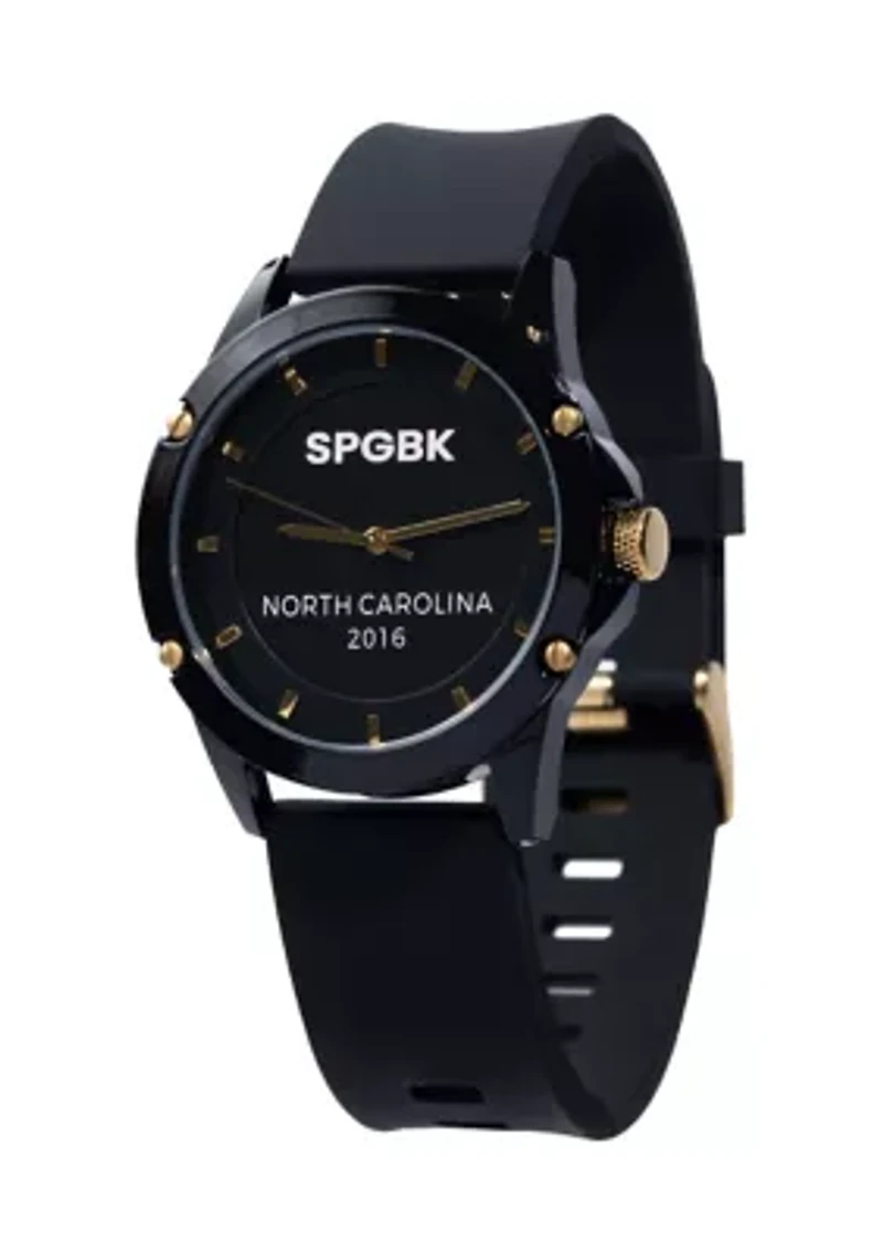 Unisex Black and Gold Watch