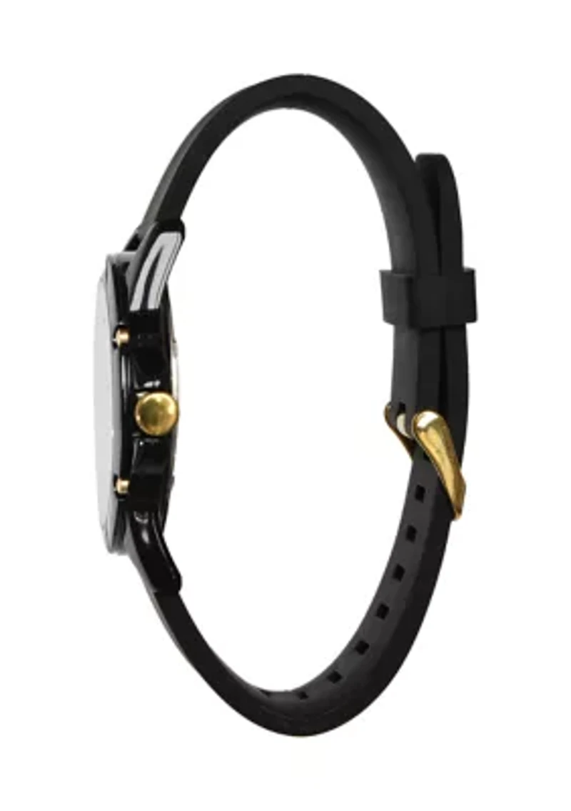 Unisex Black and Gold Watch