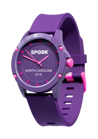  Unisex Montclair Purple and Pink Silicone Band Watch