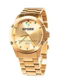 Gold Tone Stainless Bracelet Watch
