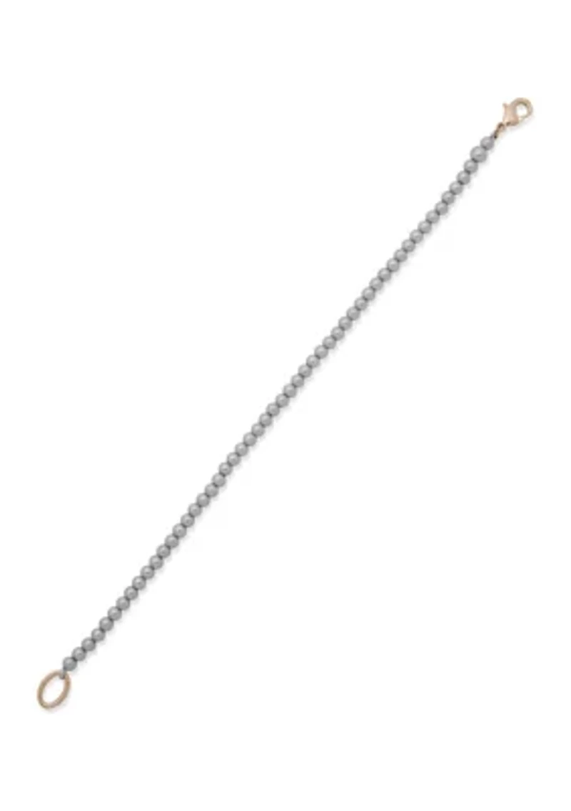 Two-Tone Beaded Flex Bracelet