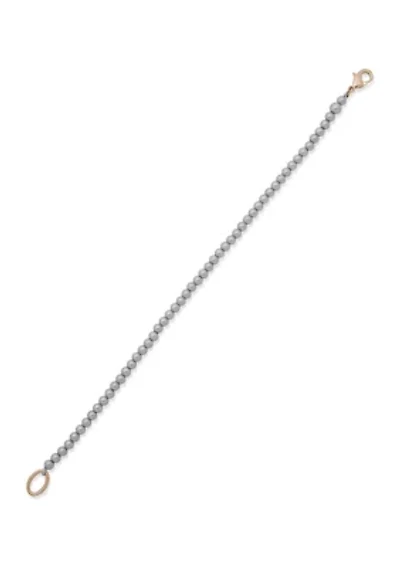Two-Tone Beaded Flex Bracelet