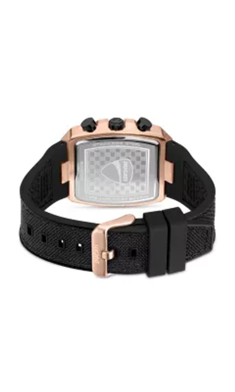 Chronograph Quartz Watch With Silicon & Nylon Strap