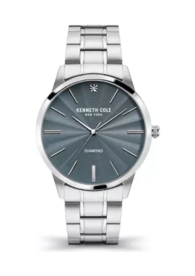 Men's Diamond Dial Watch