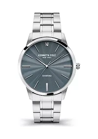 Men's Diamond Dial Watch