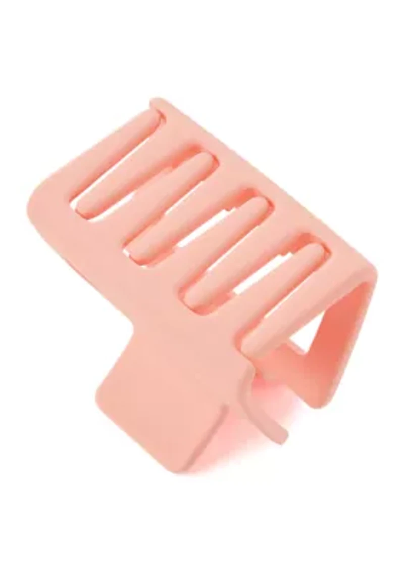 Assorted Peach Square Claw Clip 6 Piece Set