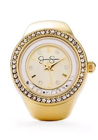 Crystal Pavé Ring Watch