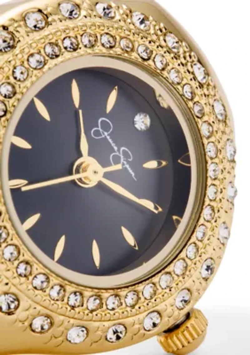 Crystal Pavé Ring Watch