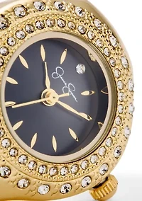 Crystal Pavé Ring Watch
