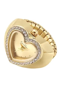 Pavé Heart Ring Watch
