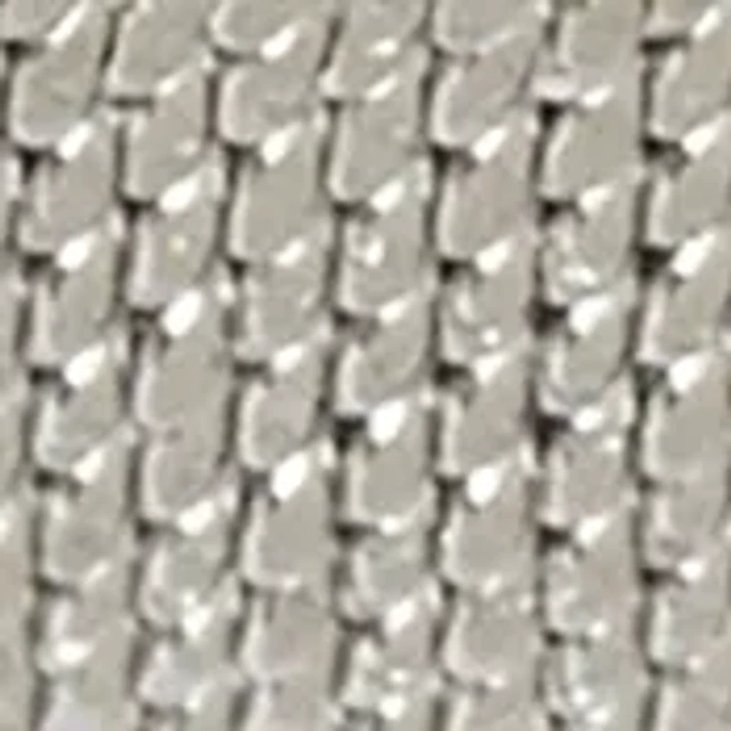 Silver Tone 33 Millimeter Square Case Crystal Mesh Watch
