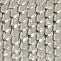 Silver Tone 33 Millimeter Square Case Crystal Mesh Watch