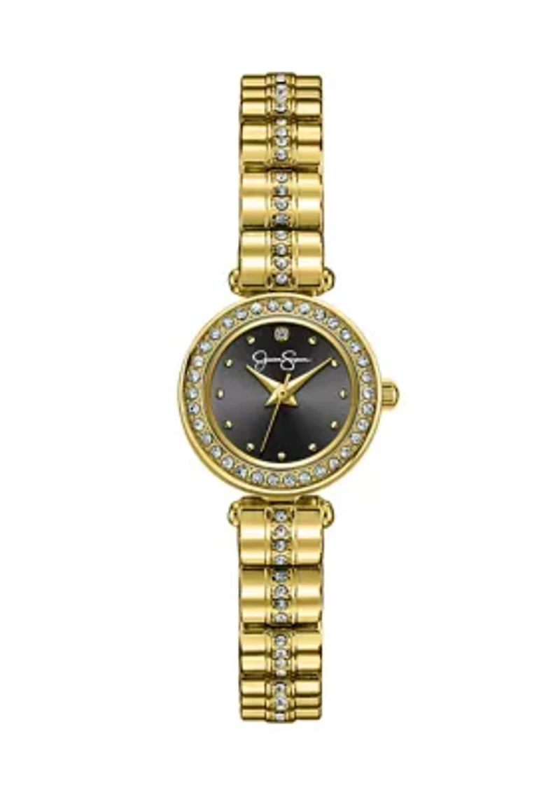 Gold Tone Mini Crystal Watch