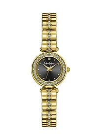 Gold Tone Mini Crystal Watch