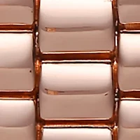 Rose Gold Tone Crystal Textured Dial Bracelet Watch